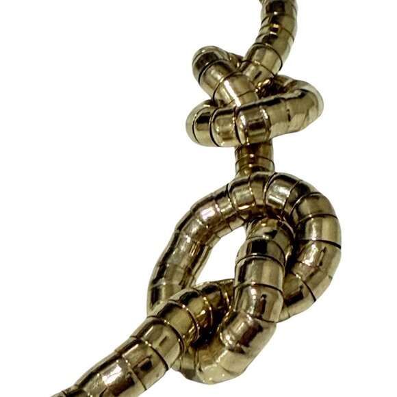 Vintage Bendable Gold Snake Necklace, Design your own Necklace 4 feet long! - Picture 10 of 17